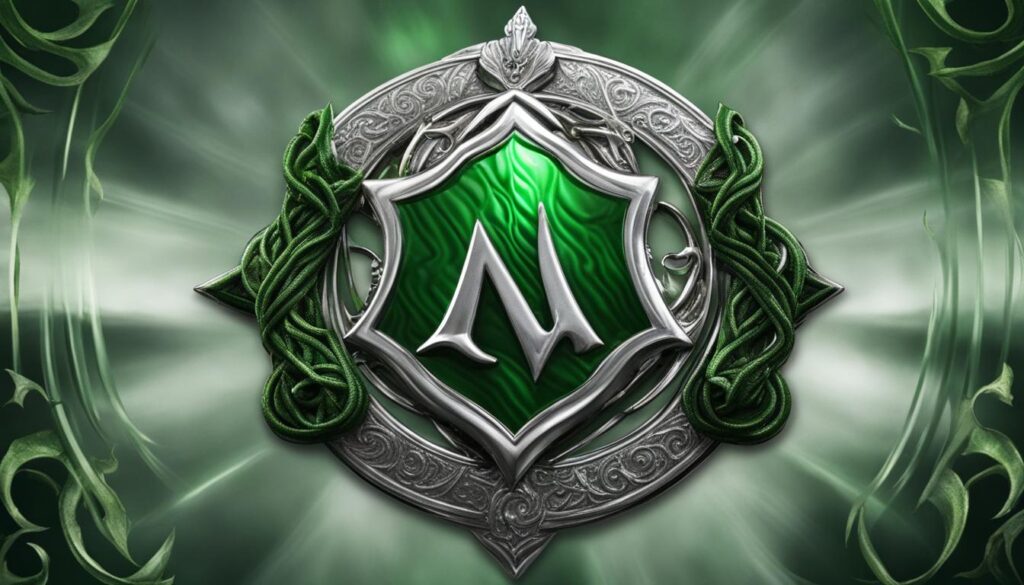 Order of Merlin Badge in Slytherin House