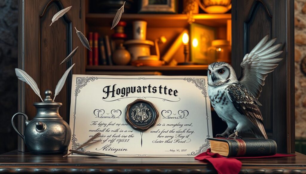 Hogwarts acceptance letter