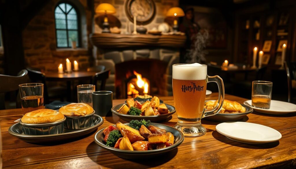 Hearty fare at the Three Broomsticks