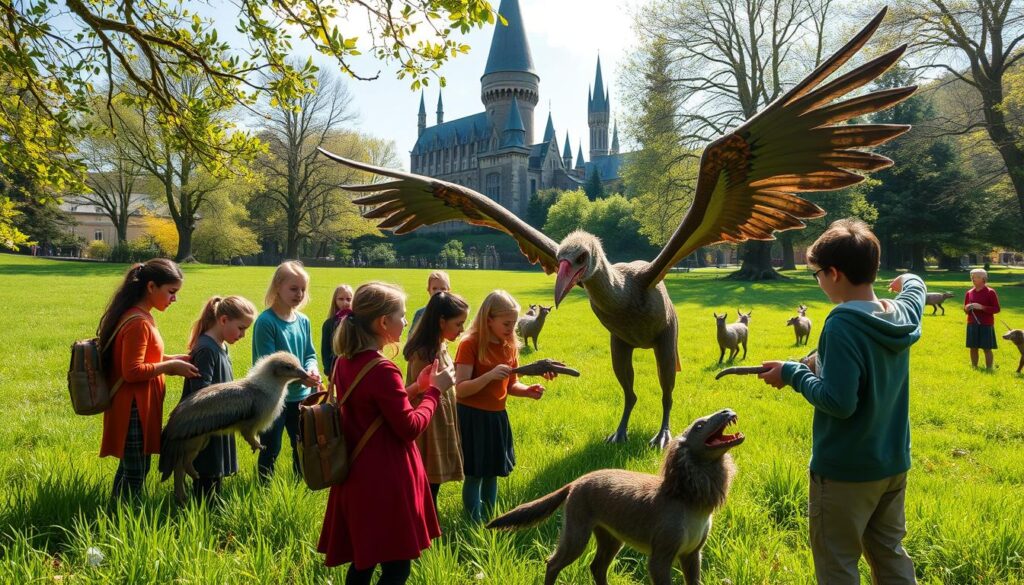 Third-year Care of Magical Creatures curriculum at Hogwarts